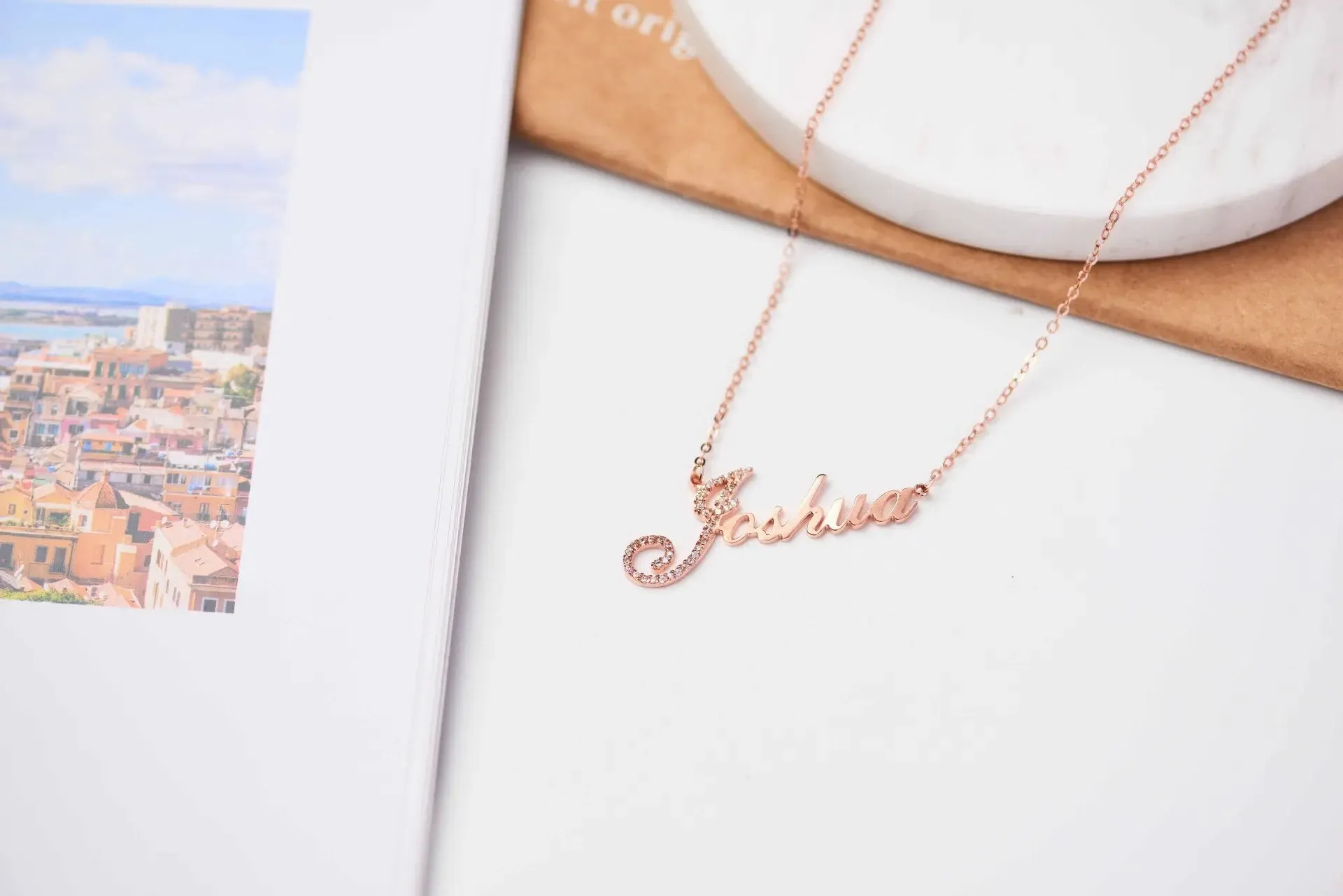 Full Silver Diamond Pendant Necklace - diamond necklace sold by Maiden-Art product image thumbnail 5