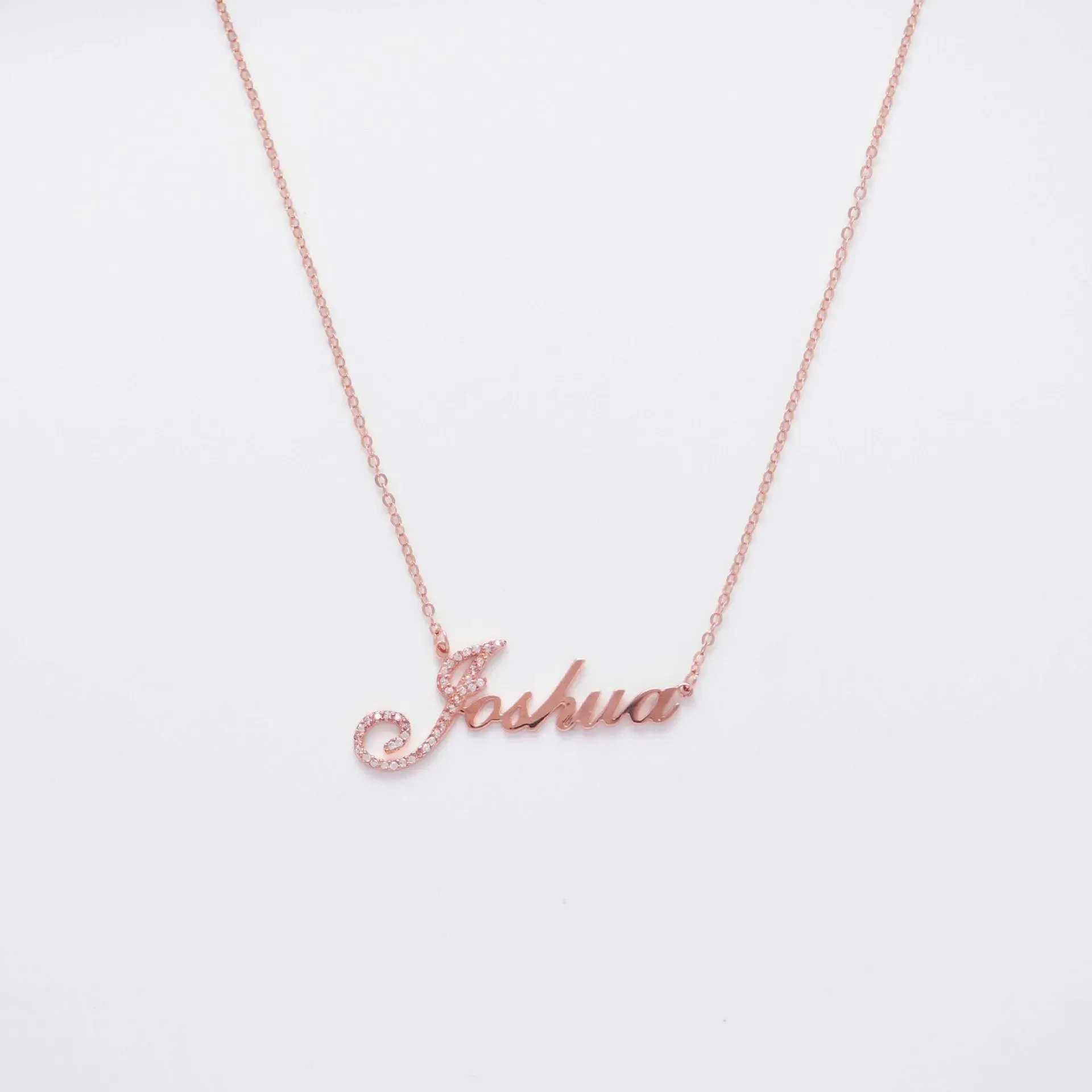 Full Silver Diamond Pendant Necklace - diamond necklace sold by Maiden-Art