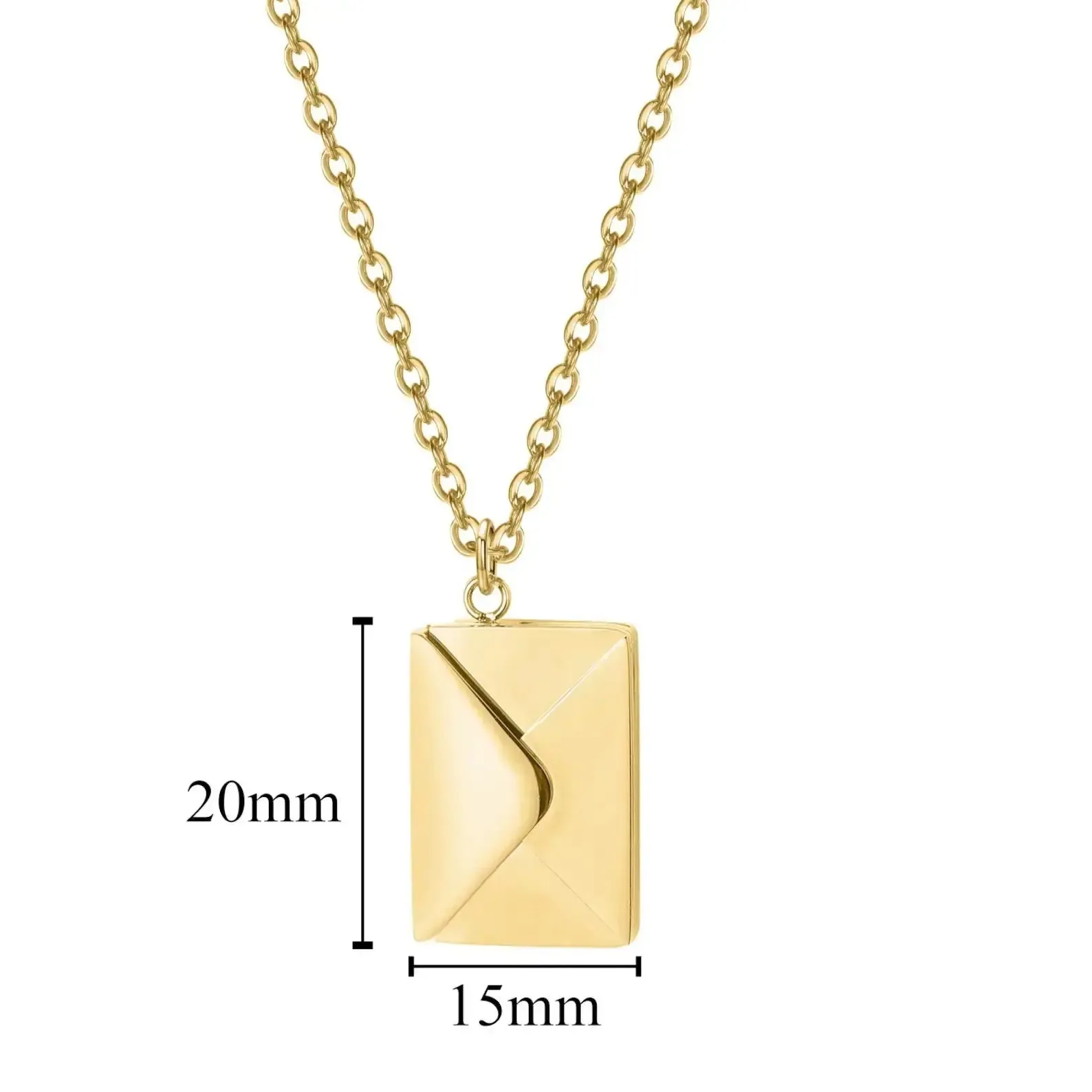 Envelope Necklace With Message - message necklace sold by Maiden-Art product image thumbnail 5