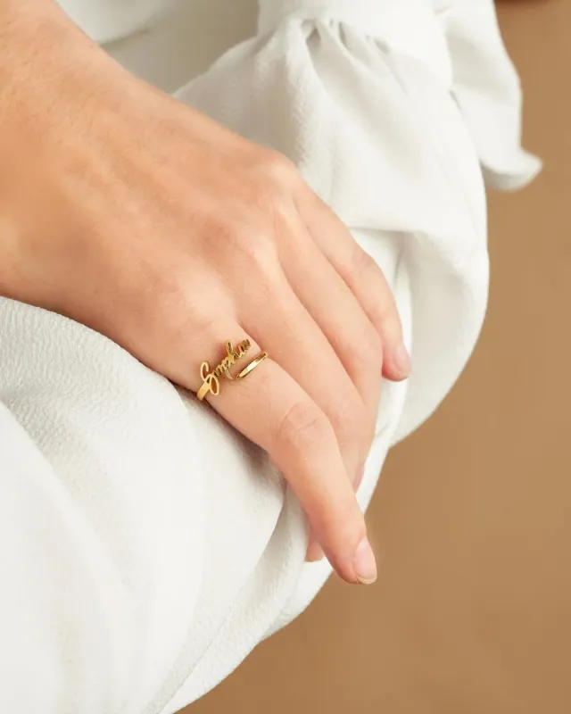 One Name Ring - personalized ring sold by Maiden-Art