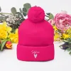 Self Love - Pom-Pom Beanie - Winter Beanie with Embroidery sold by Maiden-Art