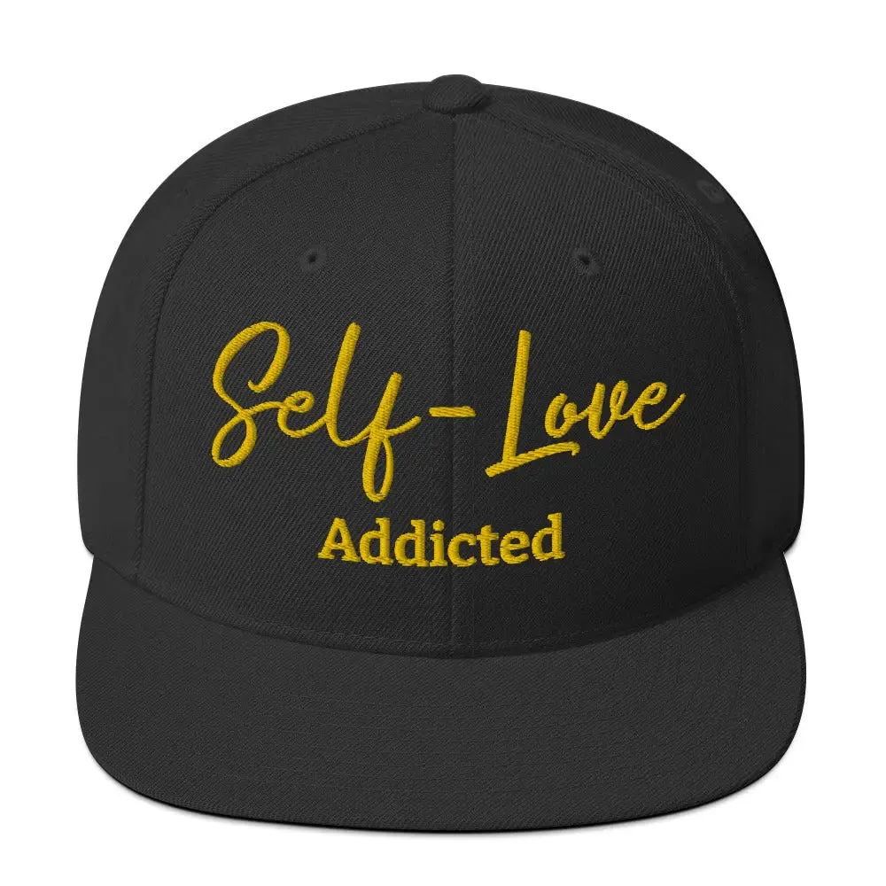 Self Love Addicted Snapback Hat with Embroidery sold by Maiden-Art product image thumbnail 3