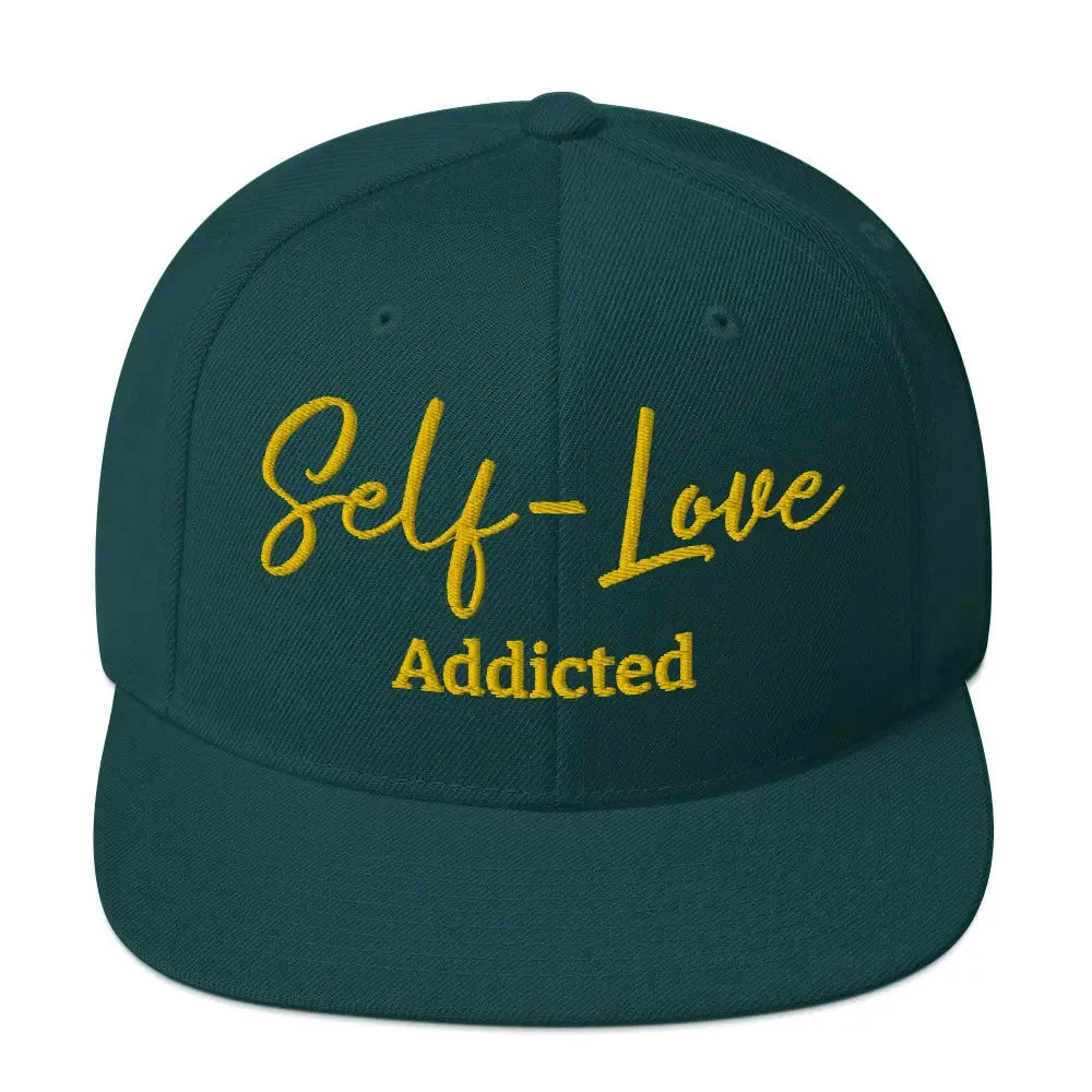 Self Love Addicted Snapback Hat with Embroidery sold by Maiden-Art product image thumbnail 2