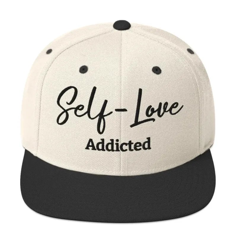 Self Love Addicted Snapback Hat with Embroidery made by Maiden-Art