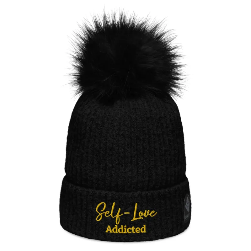 Winter Hats - Self Love - Columbia pom-pom beanie with Embroidery sold by Maiden-Art