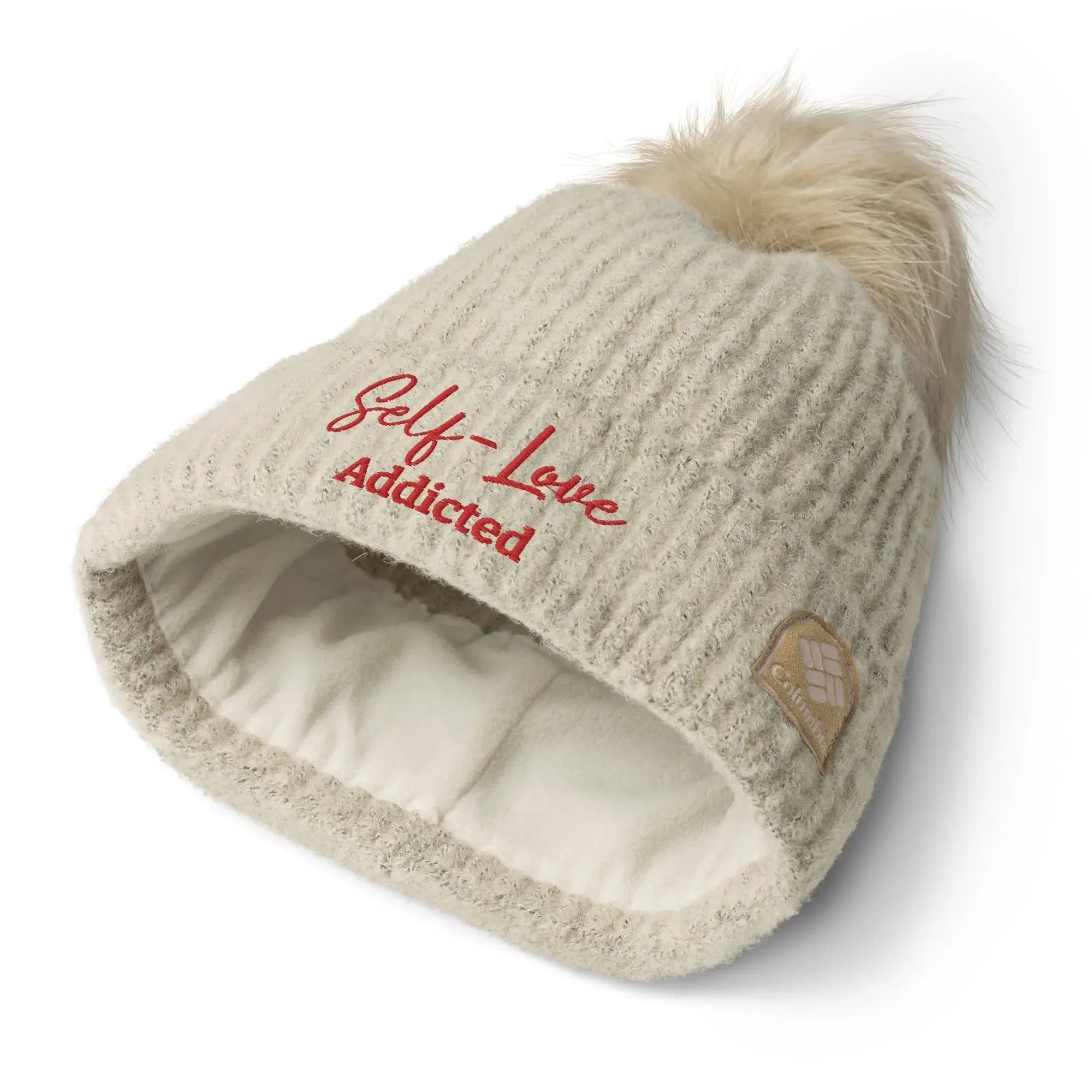 Winter Hats - Self Love Addicted - Columbia pom-pom beanie with Embroidery sold by Maiden-Art product image thumbnail 2