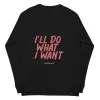 Rebel Girl Unisex organic raglan sweatshirt Organic Clothing with EMBROIDERY sold by Maiden-Art