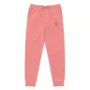 Self Love Unisex pigment-dyed sweatpants with Old Gold Embroidery - unisex sweatpants sold by Maiden-Art