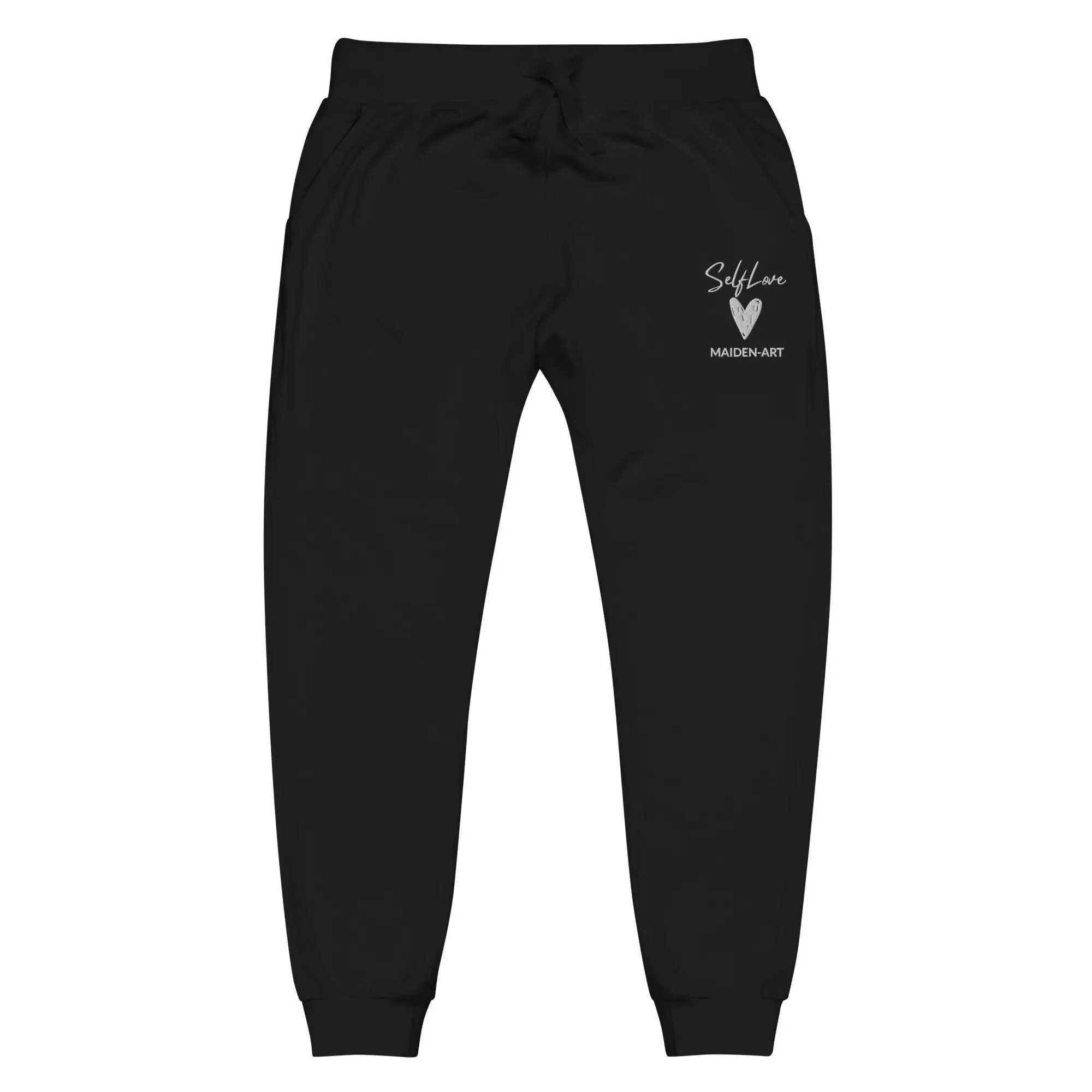 Self Love Unisex fleece sweatpants with Embroidery fashion sweatpants sold by Maiden-Art