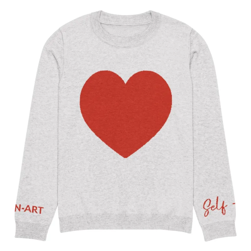 Heart - Knitted crew neck sweater BLEACH sold by Maiden-Art