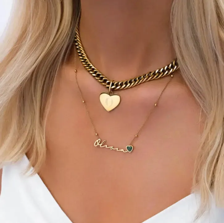 Personalized Stainless Steel Necklace For Women sold by Maiden-Art product image thumbnail 5