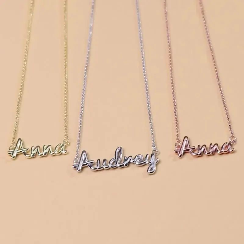 Personalized Stainless Steel Necklace Custom Name Choker Pendant sold by Maiden-Art product image thumbnail 2