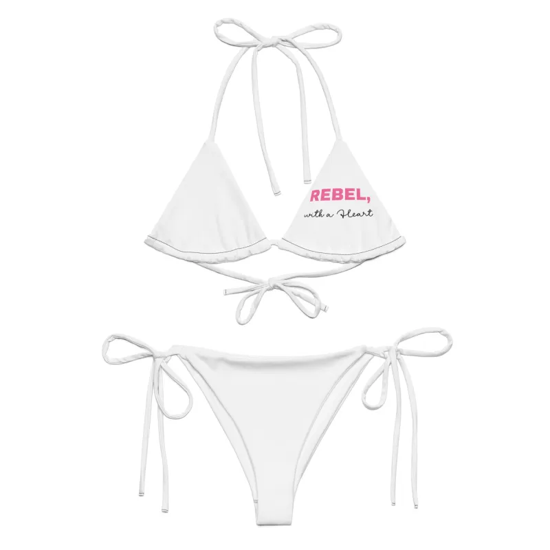 All-over print recycled string bikini sold by Maiden-Art