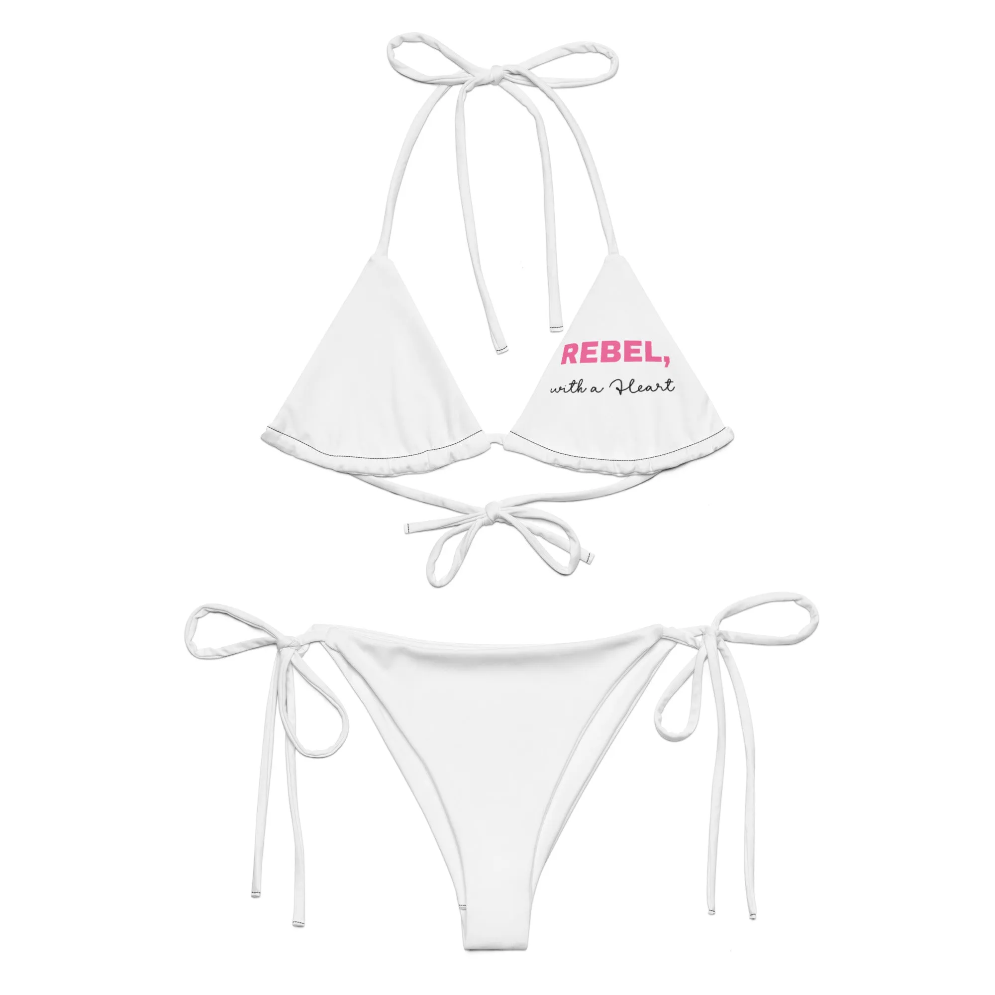 All-over print recycled string bikini sold by Maiden-Art