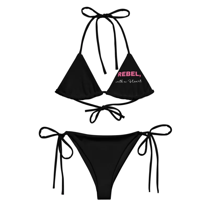 All-over print recycled string bikini sold by Maiden-Art