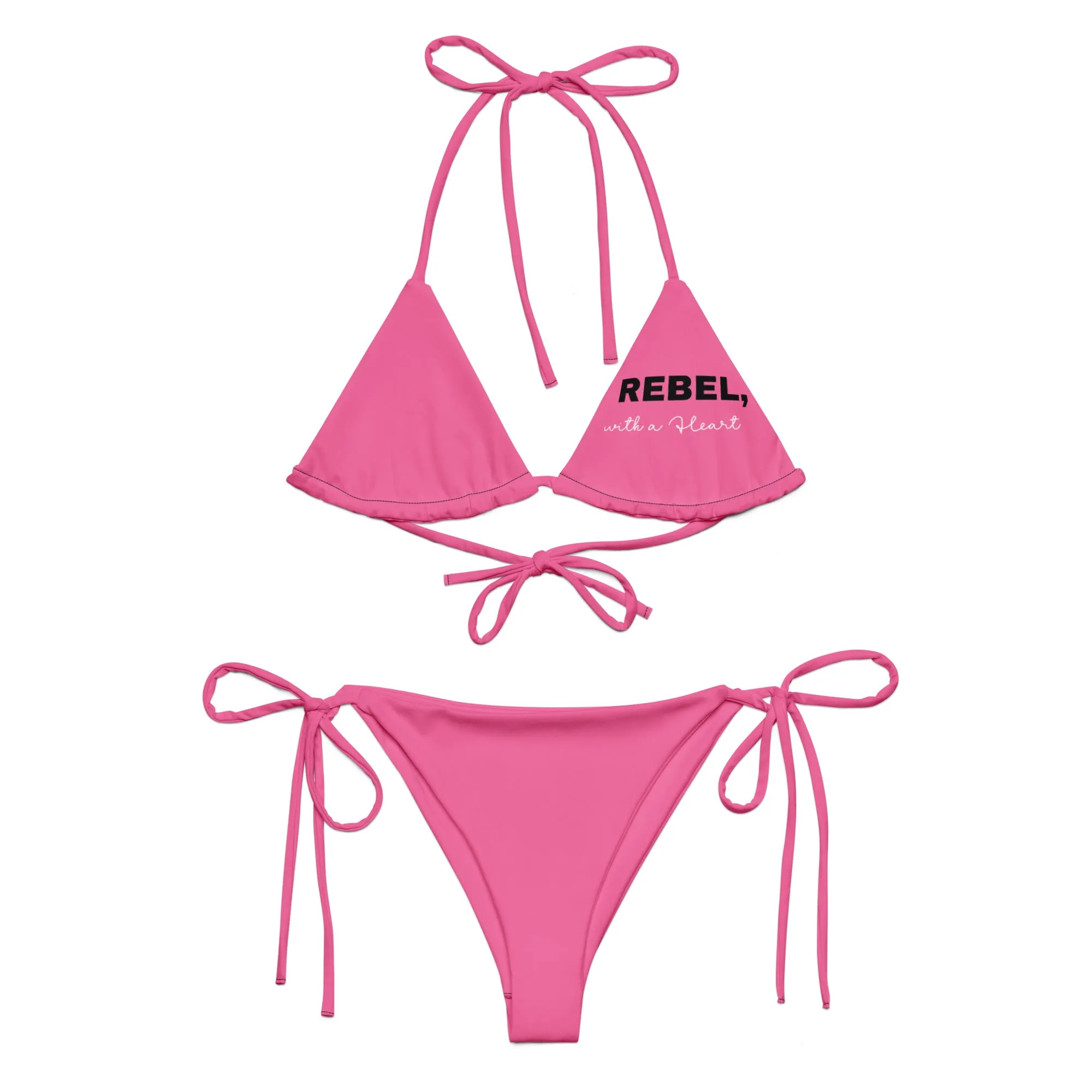 All-over print recycled string bikini sold by Maiden-Art