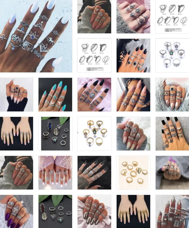 Our Favorite set of rings - Vintage Knuckle Rings! sold by Maiden-Art