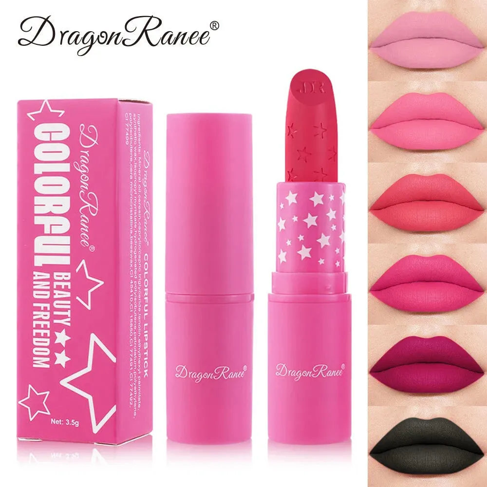 9 Colors Waterproof Rose Red Velvet Matte Lipstick Moisturizing Long Lasting Stars Not Easy To Fade Nude Lip Tint Black Lipstick sold by Maiden-Art product image thumbnail 3