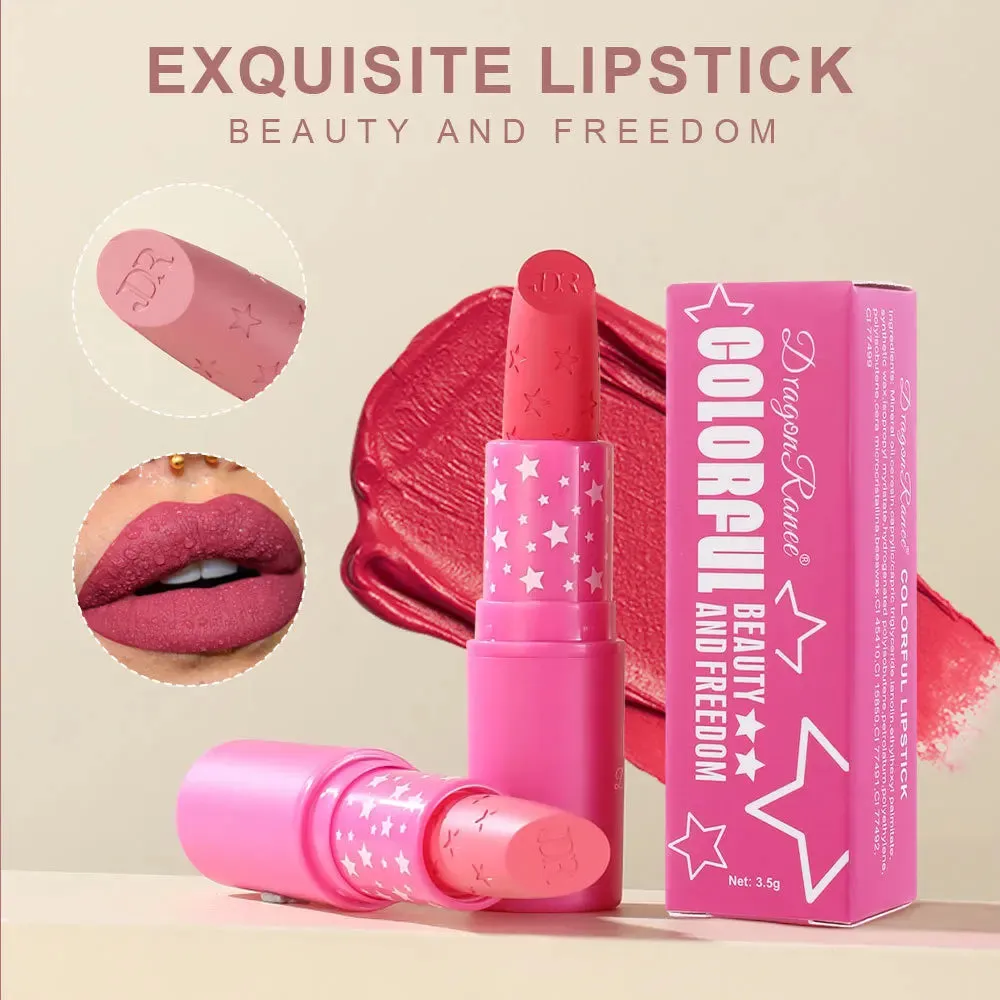 9 Colors Waterproof Rose Red Velvet Matte Lipstick Moisturizing Long Lasting Stars Not Easy To Fade Nude Lip Tint Black Lipstick sold by Maiden-Art product image thumbnail 4