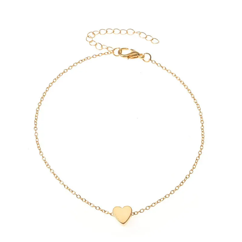 Trendy Beads Multilayer Summer Heart Anklet For Woman Bohemian Vintage Footwear Leg Bracelets 2021 Female Foot Jewelry Gifts New sold by Maiden-Art product image thumbnail 4