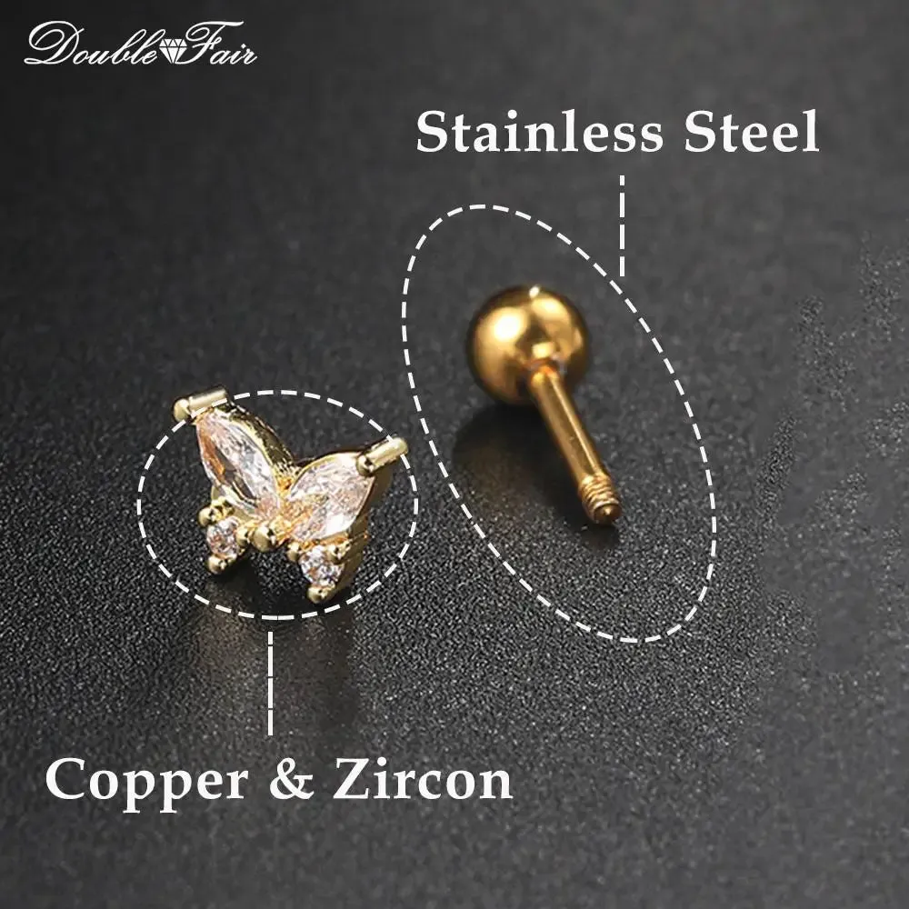 Dainty Y2k Ear Piercing Helix Daith Snug Earrings for Women 1PC Cartilage Tragus Clicker Septum Ring With Chain INS Jewelry Gift sold by Maiden-Art product image thumbnail 4