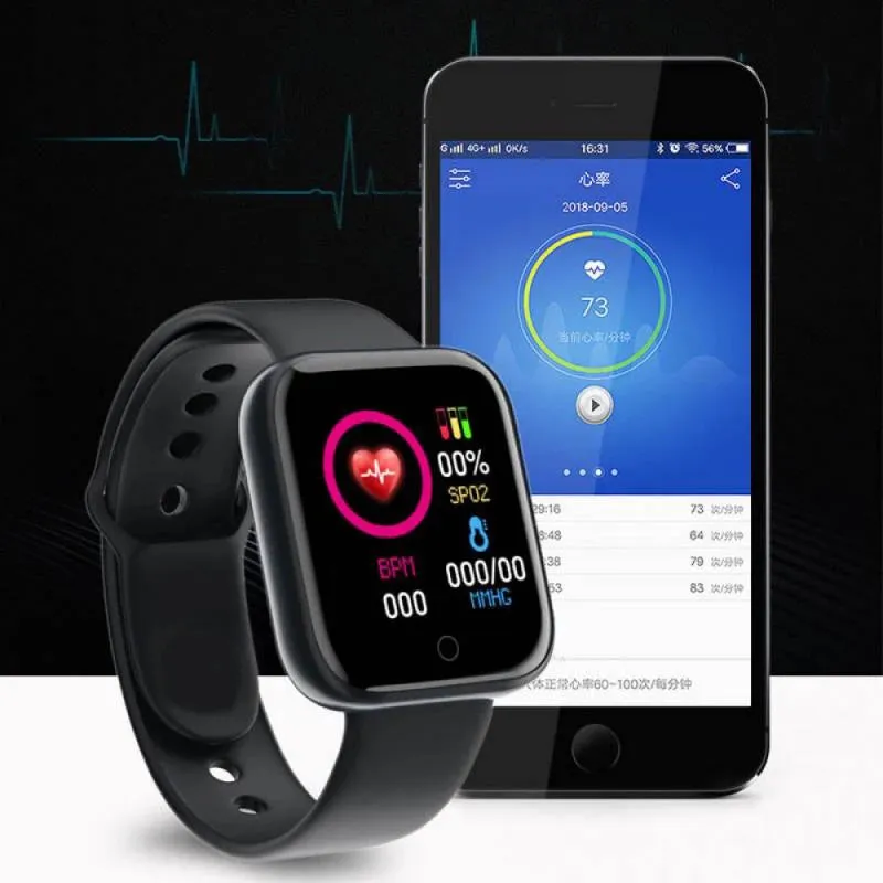 Multifunctional Smart Watch Men Women Bluetooth Connected Phone Music Fitness Sports Bracelet Sleep Monitor Y68 Smartwatch D20 sold by Maiden-Art product image thumbnail 4