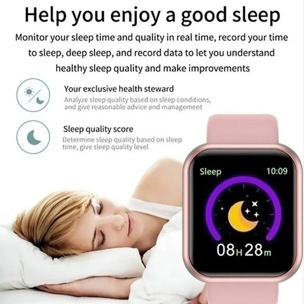 Multifunctional Smart Watch Men Women Bluetooth Connected Phone Music Fitness Sports Bracelet Sleep Monitor Y68 Smartwatch D20 sold by Maiden-Art product image thumbnail 2