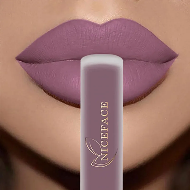 NICEFACE Matte Liquid Lipstick Waterproof Long Lasting Lip Gloss Tint Sexy Red Nude Purple Metallic Lipsticks Makeup Cosmetics sold by Maiden-Art product image thumbnail 2