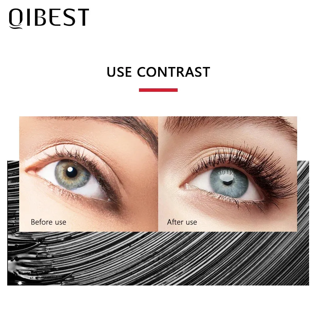 QIBEST Black Mascara Eyelashes Mascara 4D Silky Eyelashes Lengthening Eyelashes Makeup Waterproof Mascara Volume Eye Cosmetics sold by Maiden-Art product image thumbnail 2
