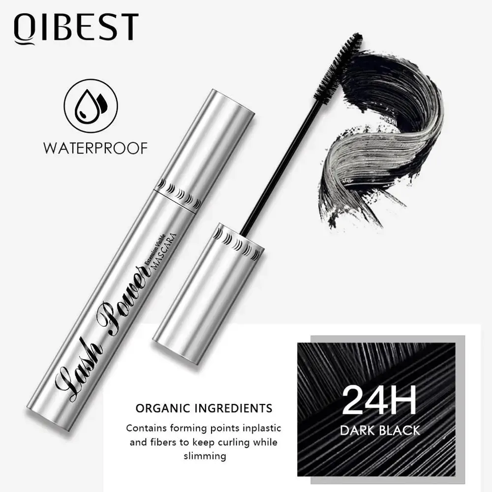 QIBEST Black Mascara Eyelashes Mascara 4D Silky Eyelashes Lengthening Eyelashes Makeup Waterproof Mascara Volume Eye Cosmetics sold by Maiden-Art product image thumbnail 4