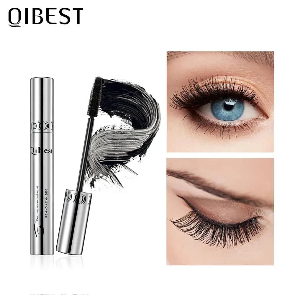QIBEST Black Mascara Eyelashes Mascara 4D Silky Eyelashes Lengthening Eyelashes Makeup Waterproof Mascara Volume Eye Cosmetics sold by Maiden-Art product image thumbnail 5