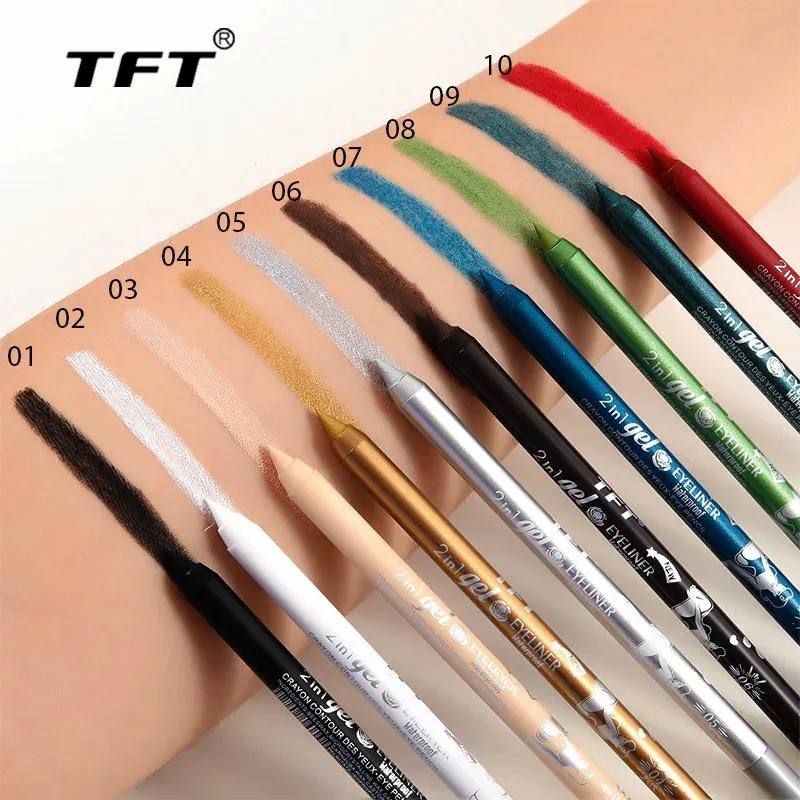 Waterproof Eyeliner Long Lasting Pencil Colourful Pigment Blue Black White Color Gel Eye Liner Pen Makeup Eye Beauty Cosmetics sold by Maiden-Art product image thumbnail 2