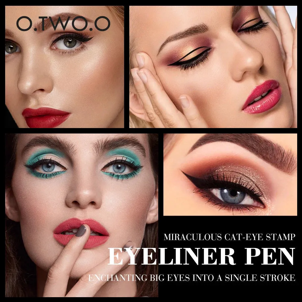O.TWO.O Eyeliner Stamp Black Liquid Eyeliner Pen Waterproof Fast Dry Double-ended Eye Liner Pencil Make-up for Women Cosmetics sold by Maiden-Art product image thumbnail 5