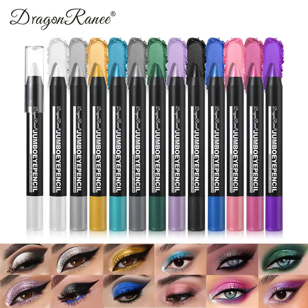 Smoky Dark Green Eyeshadow Pencil Stick Waterproof Pearlescent 12 Colors Metallic Glitter Eye Shadow Highlighter Pen Makeup Tool sold by Maiden-Art product image thumbnail 5