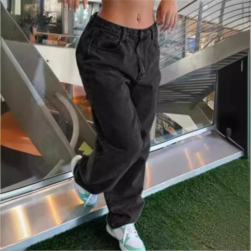 Casual Retro Loose Denim Trousers Women sold by Maiden-Art product image thumbnail 2