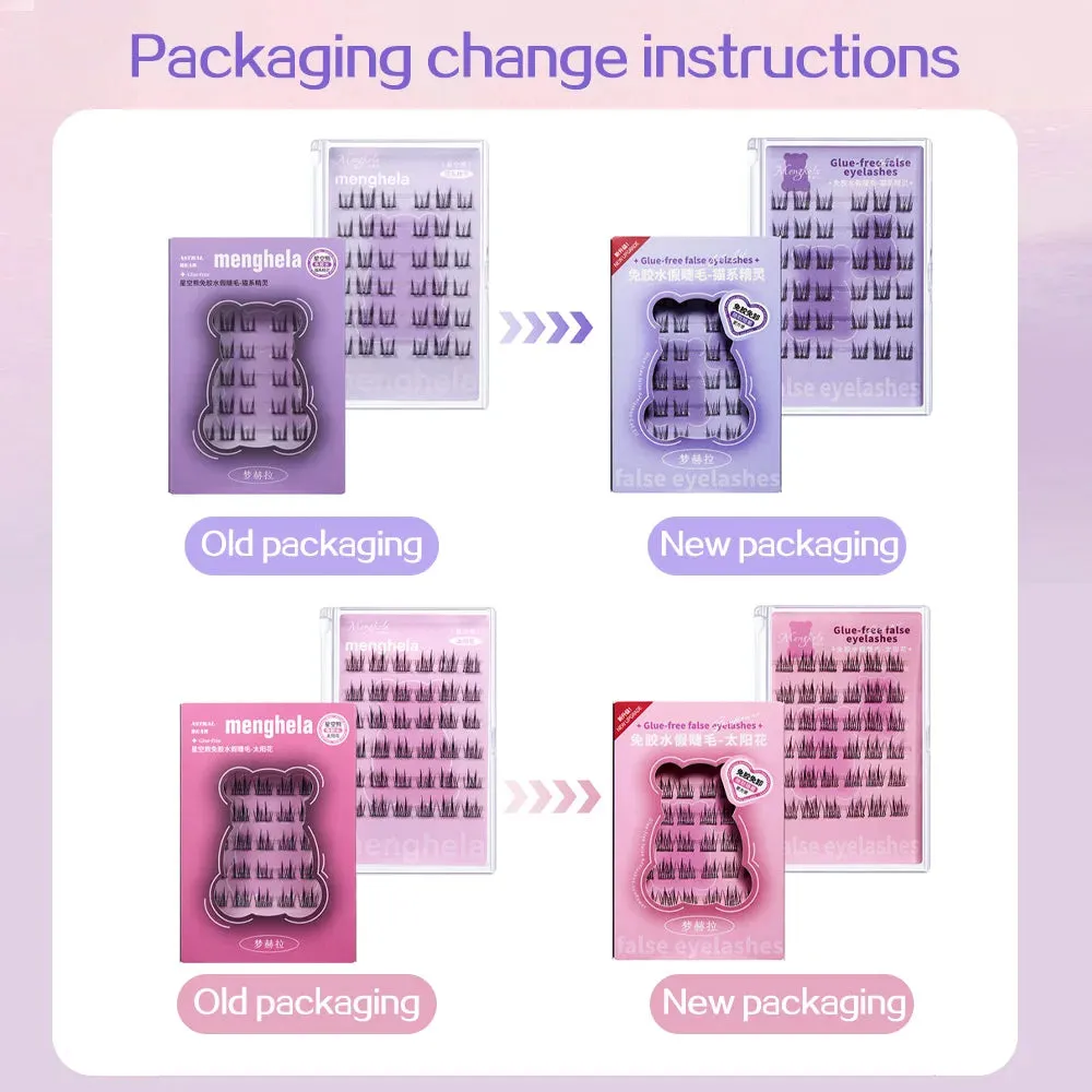 Fairy Glue-free False Eyelashes Easy To Rebound No Need To Remove Segmented Thin Stems Suitable For Novice DIY MENGHELA Eyelashe sold by Maiden-Art product image thumbnail 2