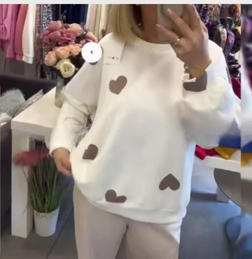 Fashion Women's Wear Love Long Sleeve Knitted Sweater sold by Maiden-Art product image thumbnail 2