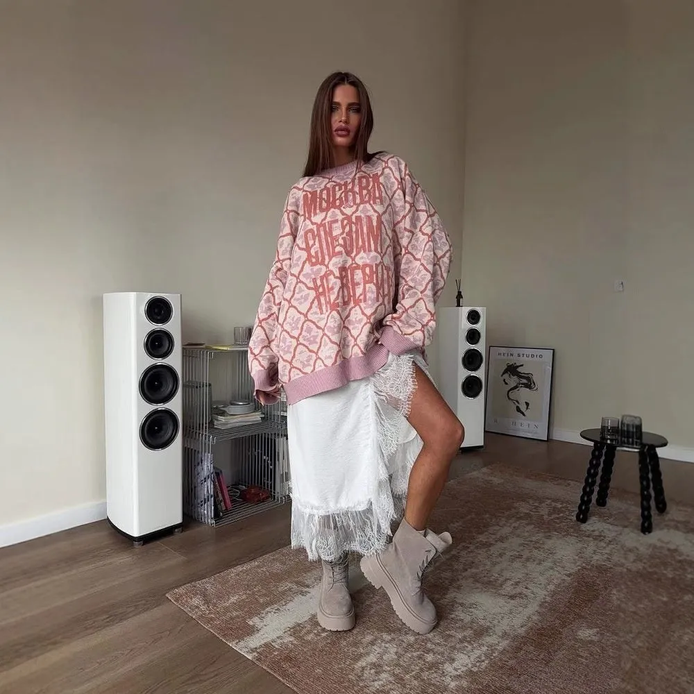 Womens Niche Laid-back Casual Pullover Sweater sold by Maiden-Art product image thumbnail 3