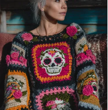Women’s Retro Printed American-Style Streetwear Loose Sweater Top – 3D Digital Print sold by Maiden-Art product image thumbnail 3