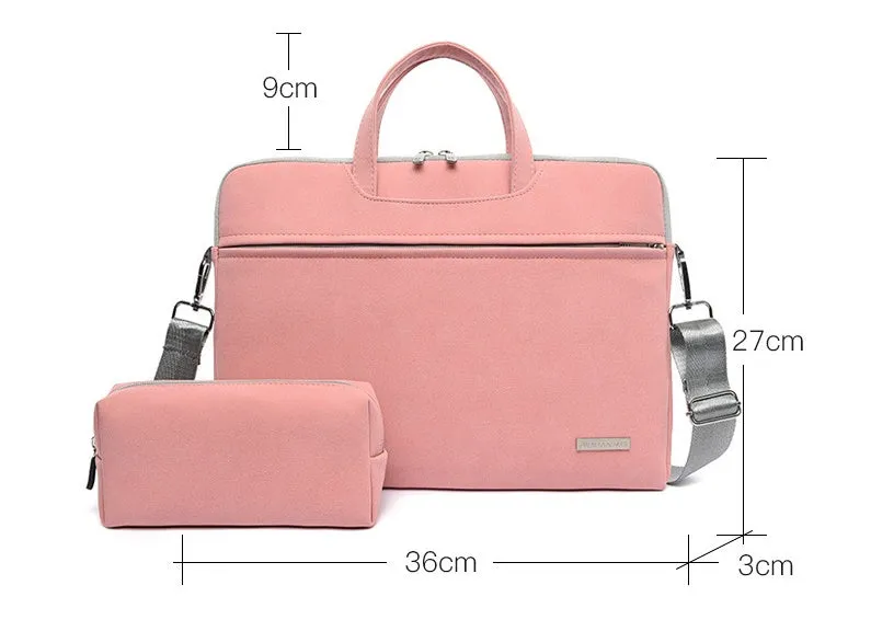 PU Leather Women Laptop Bag Notebook Carrying Case Briefcase For Macbook Air 13.3 14 15.6 Inch Men Handbags Shoulder Mouse Bag sold by Maiden-Art product image thumbnail 3
