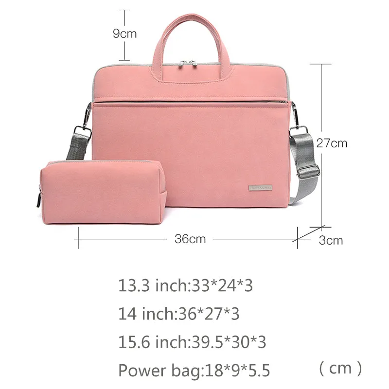 PU Leather Women Laptop Bag Notebook Carrying Case Briefcase For Macbook Air 13.3 14 15.6 Inch Men Handbags Shoulder Mouse Bag sold by Maiden-Art product image thumbnail 5