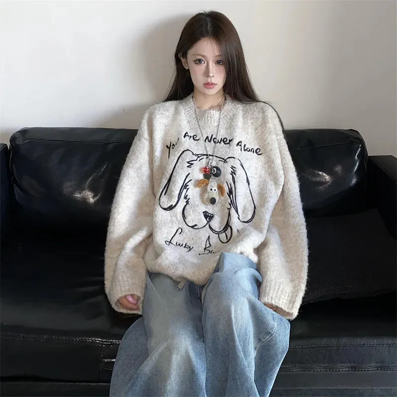 Casual Loose Sweater Top Women made by Maiden-Art