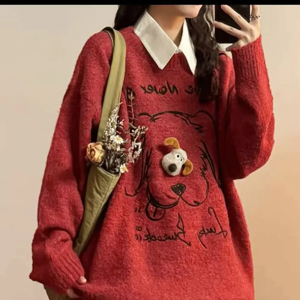 Casual Loose Sweater Top Women sold by Maiden-Art product image thumbnail 5