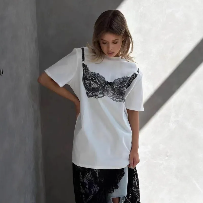 Women's Pure Cotton Short-sleeve T-shirt Top made by Maiden-Art