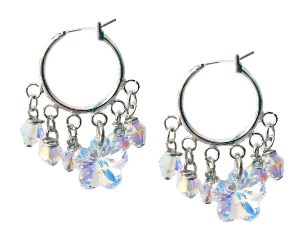 Hoop Earrings with Rhinestones elements sold by Maiden-Art