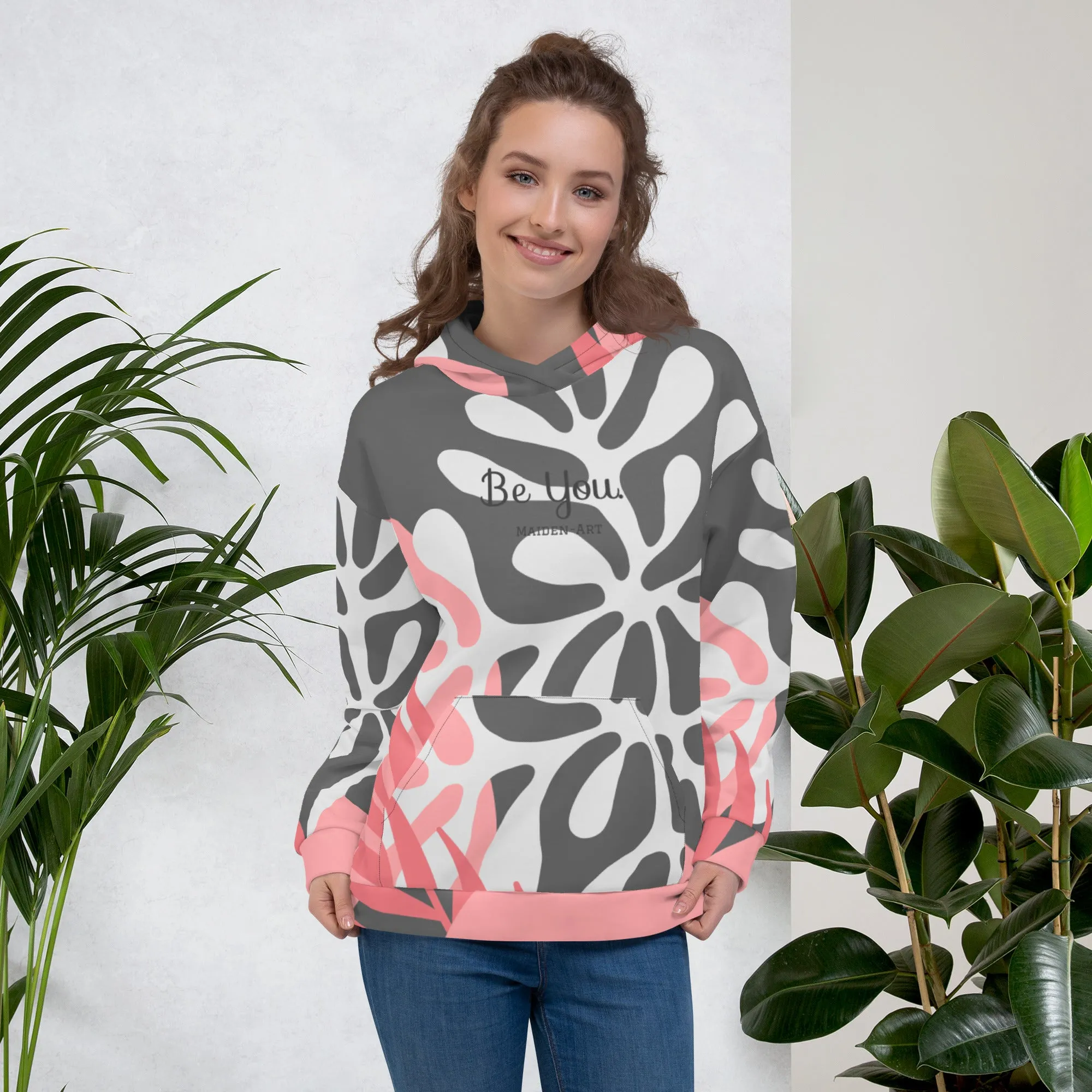 "Be You" Hoodie - FLOWER BLACK sold by Maiden-Art