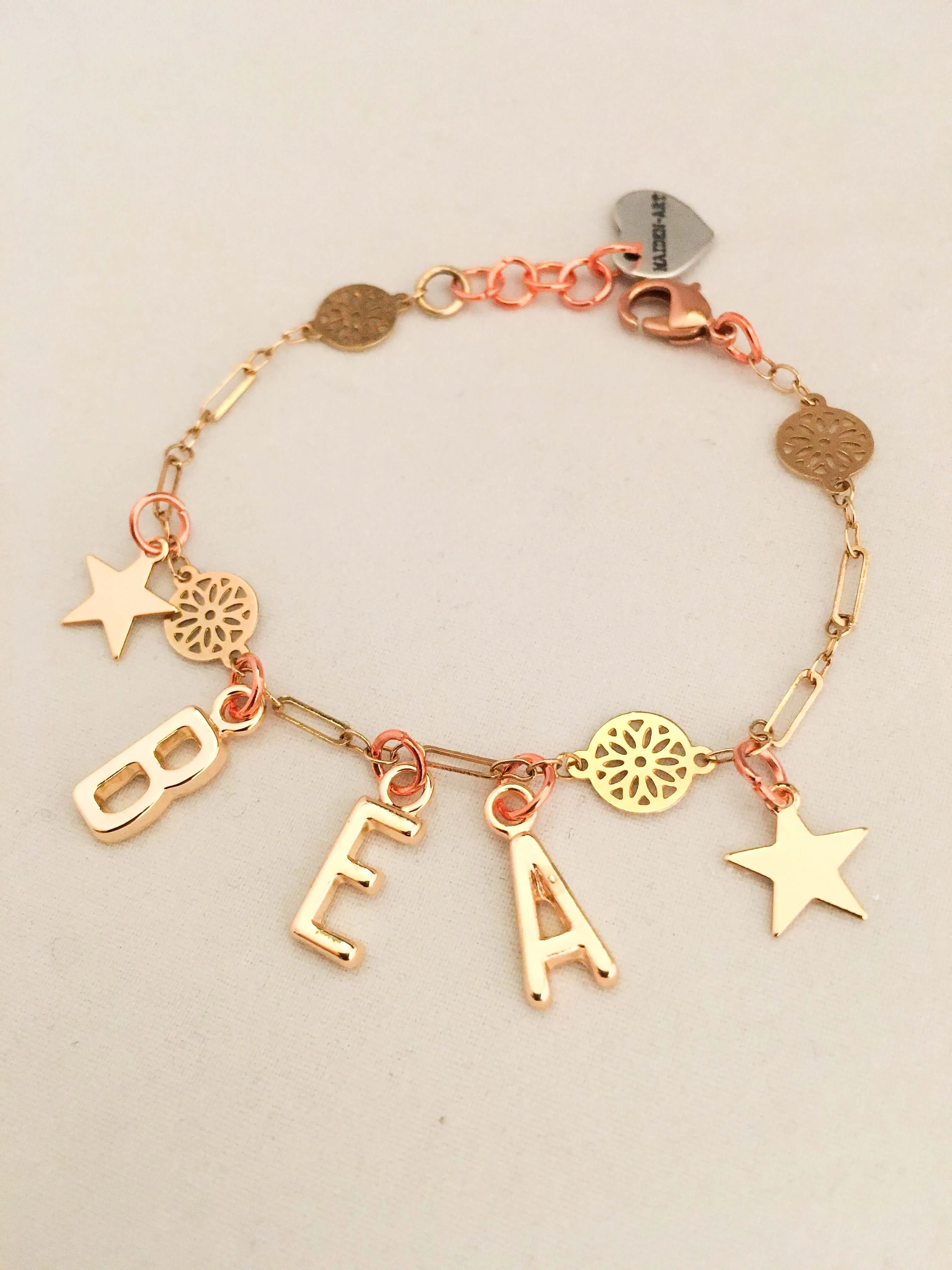 Letter Bracelet Personalized for Women. Name Bracelet. sold by Maiden-Art product image thumbnail 3