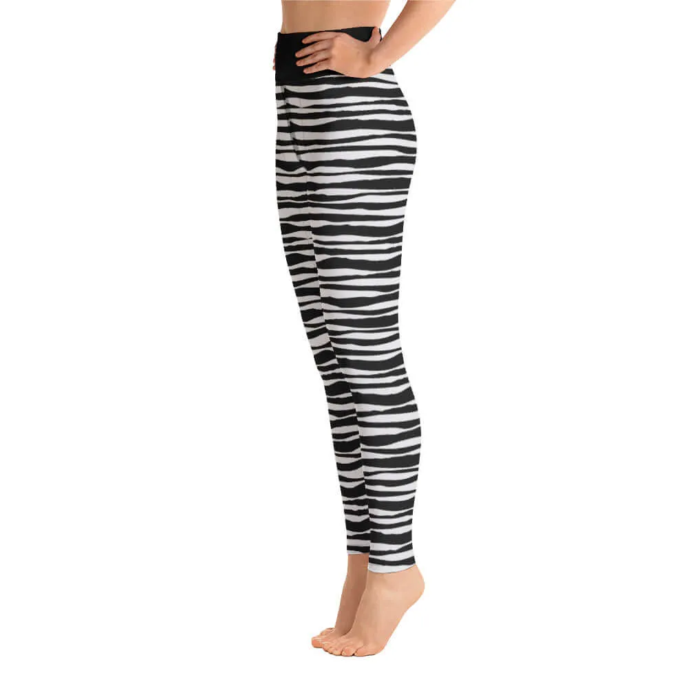 "Be You" - Leggings - ZEBRA GREY. sold by Maiden-Art product image thumbnail 5