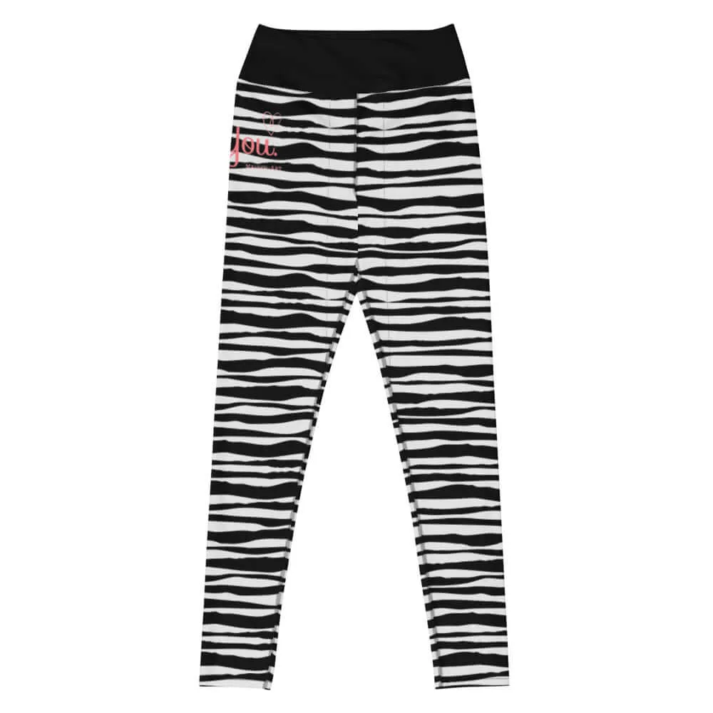 "Be You" - Leggings - ZEBRA GREY. sold by Maiden-Art product image thumbnail 2