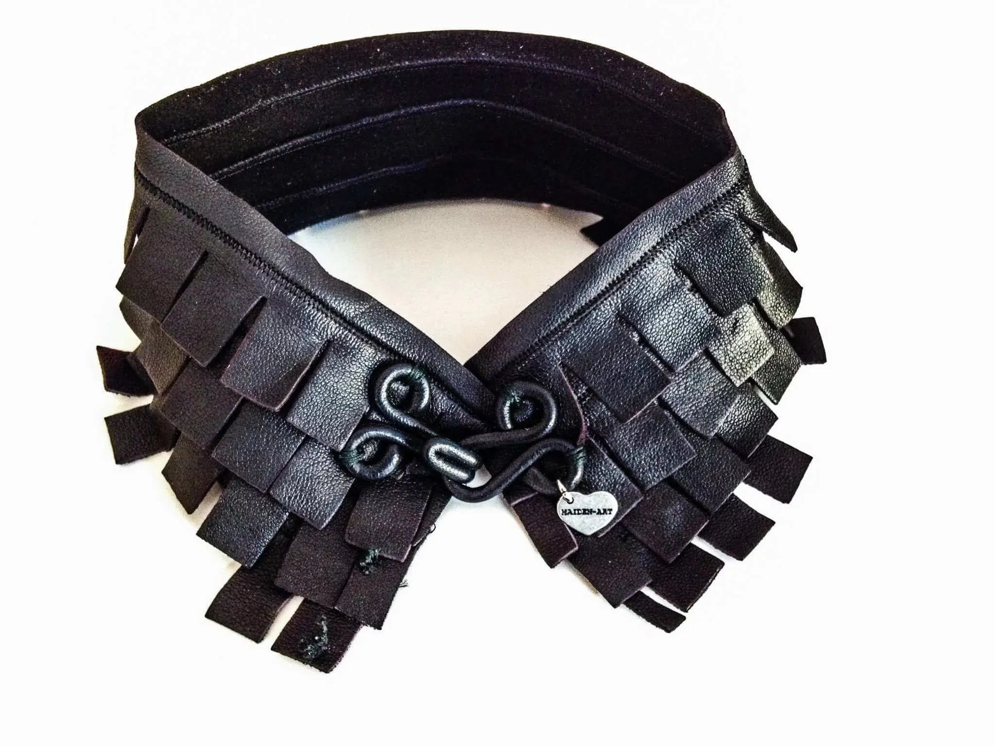 True Leather Black Choker - Colletto Nero in Vera Pelle sold by Maiden-Art product image thumbnail 2